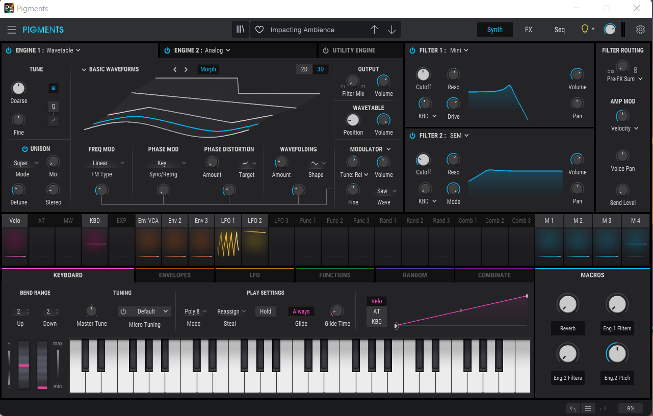 A screenshot of this preset’s configuration