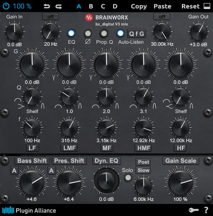 A screenshot of this preset’s configuration