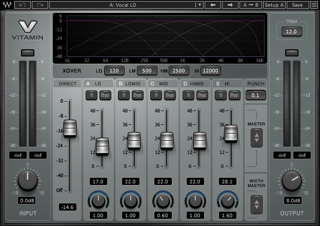 A screenshot of this preset’s configuration