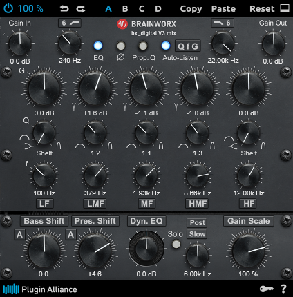 A screenshot of this preset’s configuration