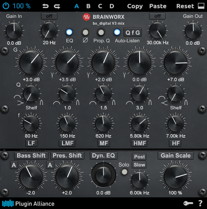 A screenshot of this preset’s configuration