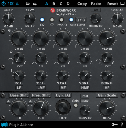 A screenshot of this preset’s configuration