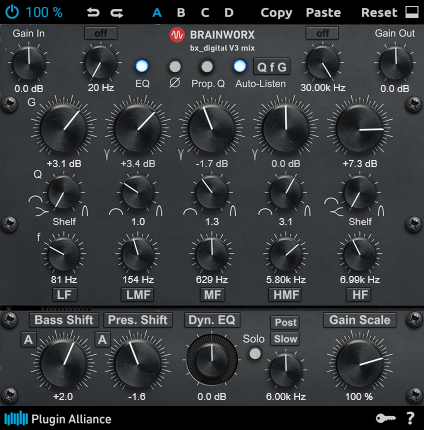 A screenshot of this preset’s configuration