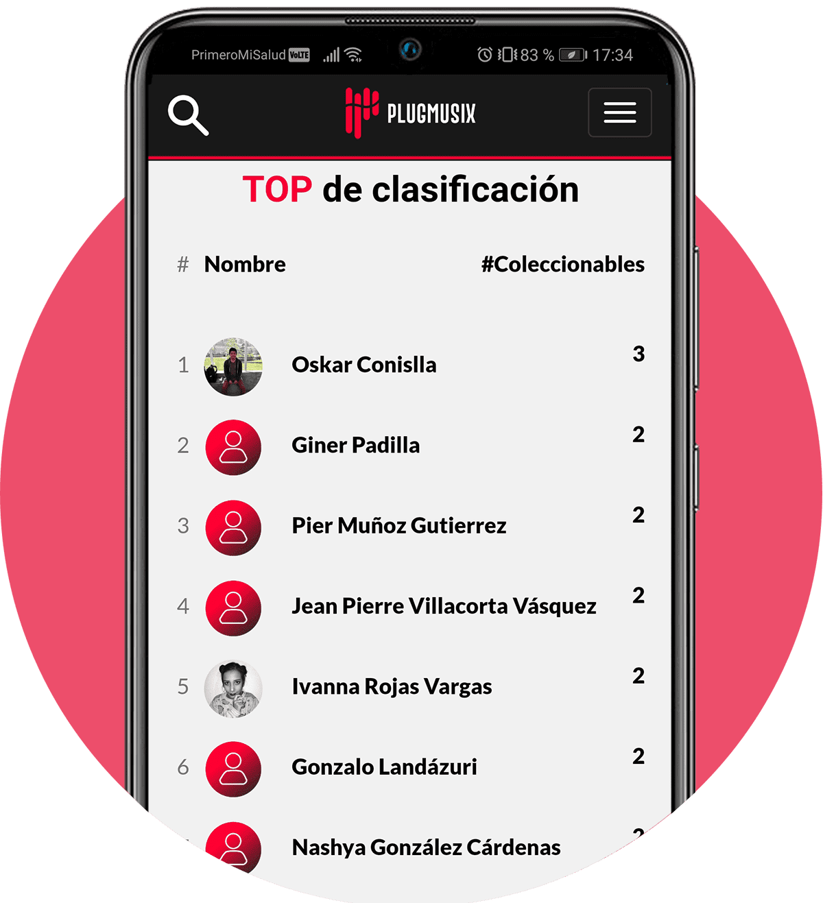 Compite coleccionables en Plugmusix