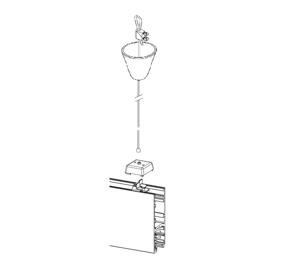 Kit sosp.2m con attacco rapido+rosoncino