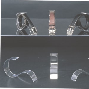 Plexiglass display for belts