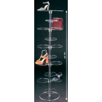 Plexiglass display with shelves