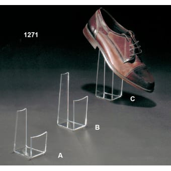 Plexiglass heighted shoe holder