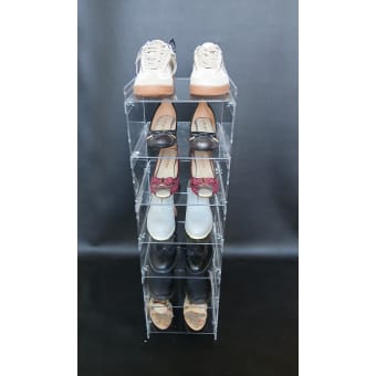 SCAFFALE IN PLEX-SCARPIERA PER 7 PAIA DI SCARPE
