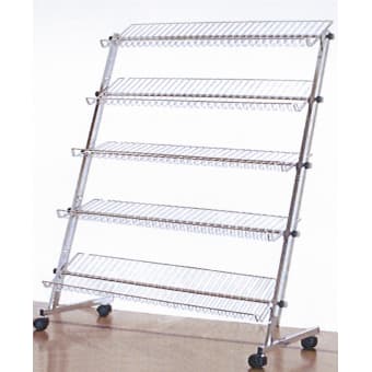 Chrome -plated shelf with 5 shelves