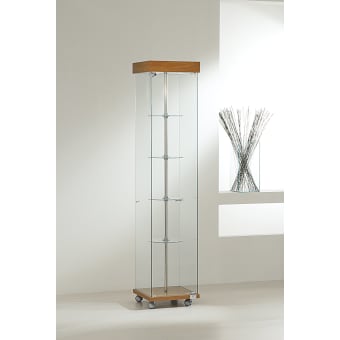 Vetrina laminato light colonna girevole con motore h. 187