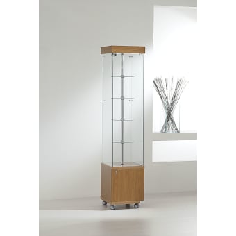 Vetrina laminato light colonna girevole con motore h. 187