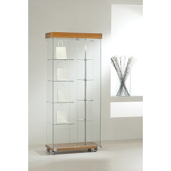 Vetrina laminato light colonna girevole con motore h. 187