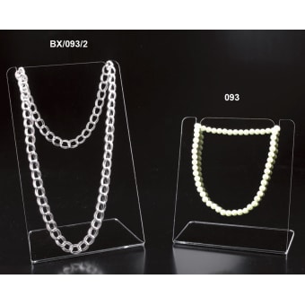 Plexiglass display for necklaces