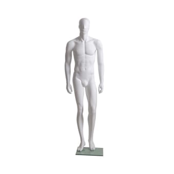 MANICHINO UOMO BIANCO OPACO