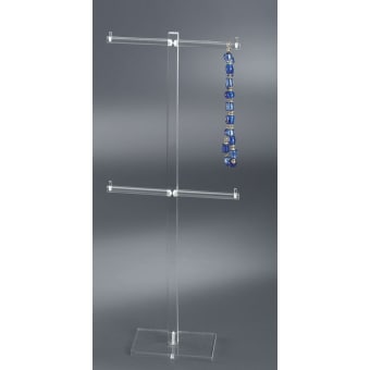 Plexiglass display for necklaces