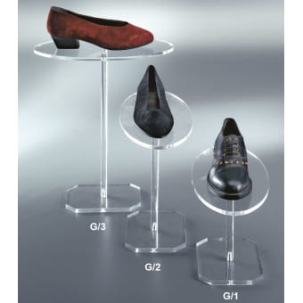 New plexiglass heighted shoe holder