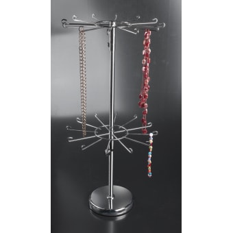 Height-adjustable display for necklaces