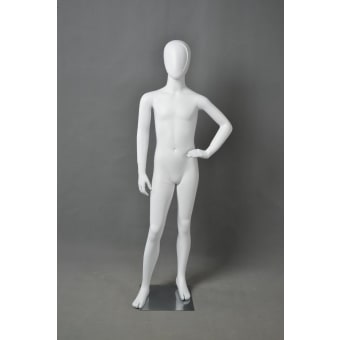 Manichino bambino 11 anni bianco opaco