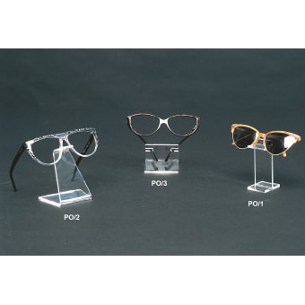 Plexiglass display for glasses