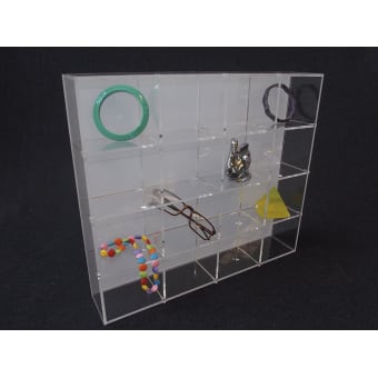 Plexiglass showcase wall