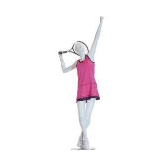 MANICHINO DONNA TENNIS BIANCO OPACO