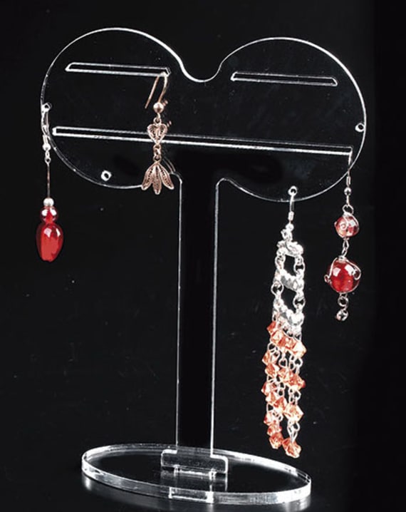 Plexiglass display earrings