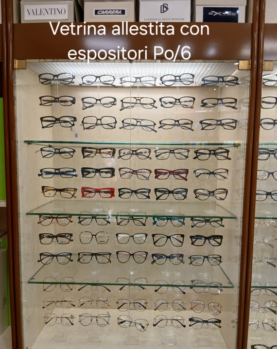 Espositore per occhiali in plexiglas