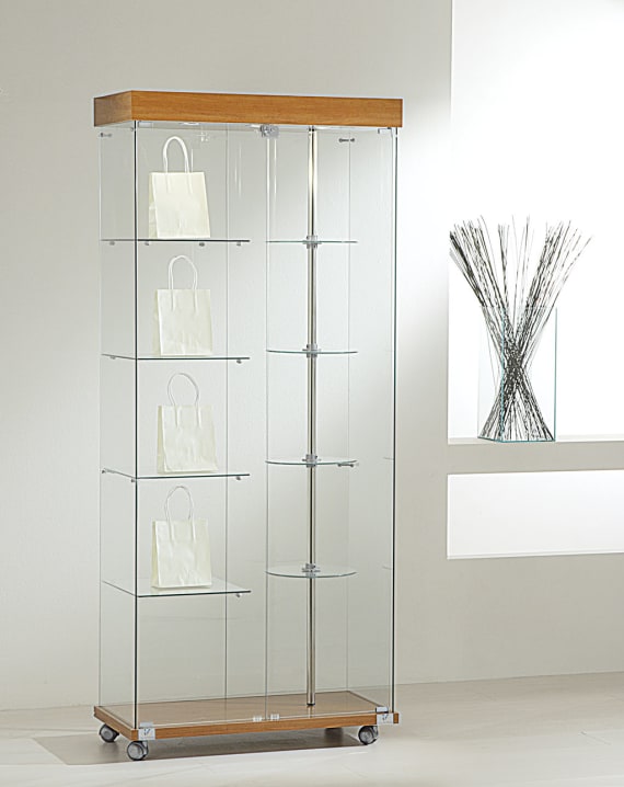 Revolving showcase laminato light h. 187