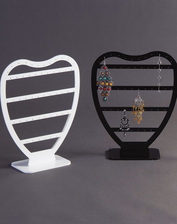 Plexiglass display earrings