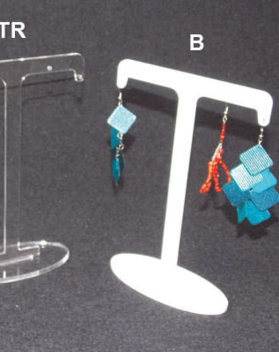 Plexiglass display earrings