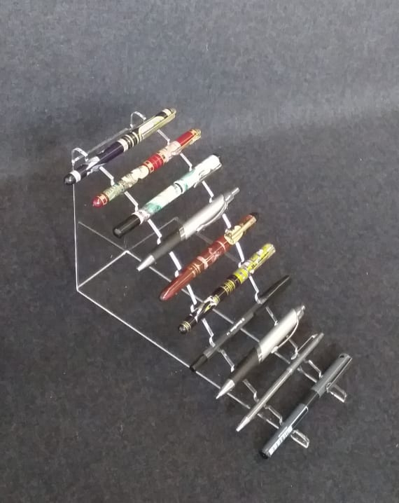 ESPOSITORE PER PENNE IN PLEXIGLASS 10 POSTI