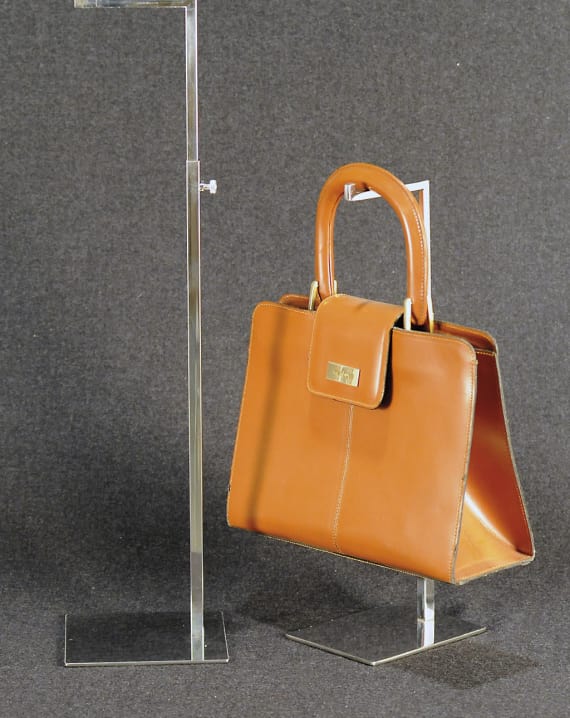 Adjustable display for bags