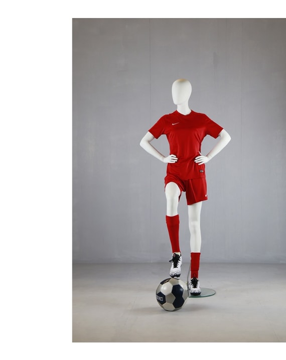 MANICHINO DONNA CALCIO BIANCO OPACO
