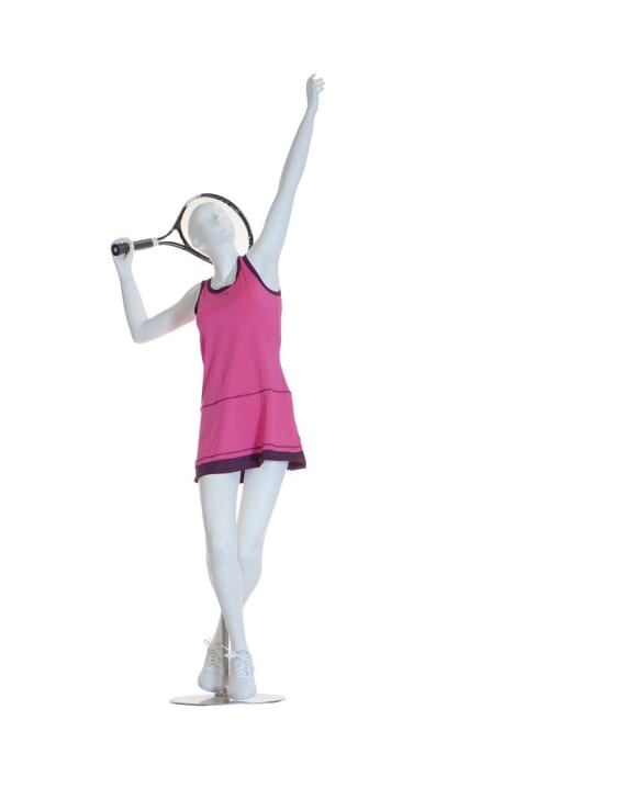 MANICHINO DONNA TENNIS BIANCO OPACO
