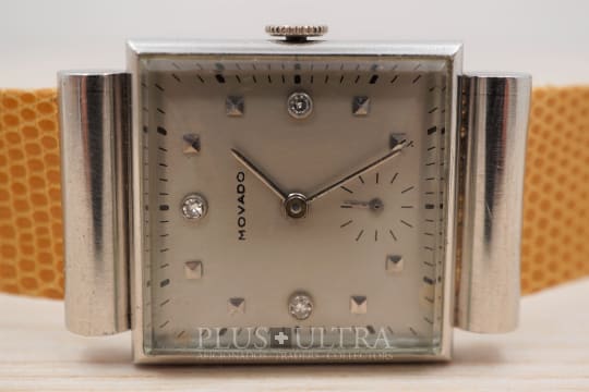 Platinum Movado with Hooded Lugs and 