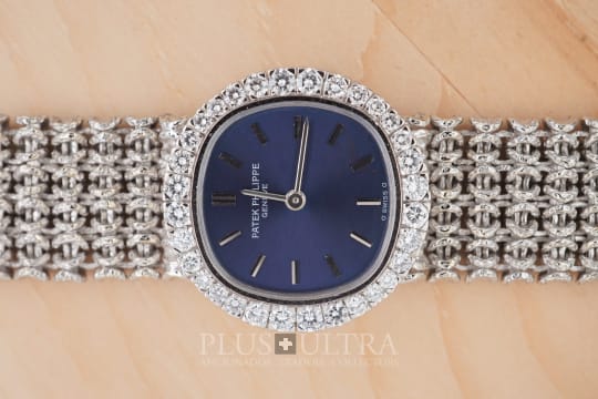 Patek Philippe Diamond Ladies Jewel, JPE & Cobalt Sunburst Dial, 4137