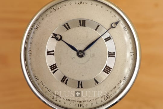 Paul Ditisheim Platinum Pocketwatch: DoubleSigned Two-Tone for Goldsmiths & Silversmiths, London