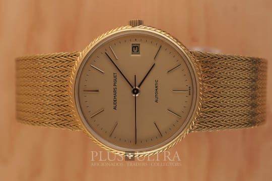 Audemars Piguet AP-Serviced Vintage Classic: Rare Automatic cal2123 & JPE Bracelet, Perfect Condition & Strong Honey Patina