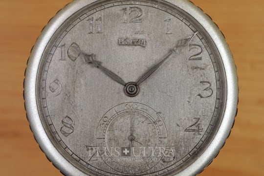 Bulgari Platinum PocketWatch RomaFinissimo: Blue Sapphire-Set Art Deco