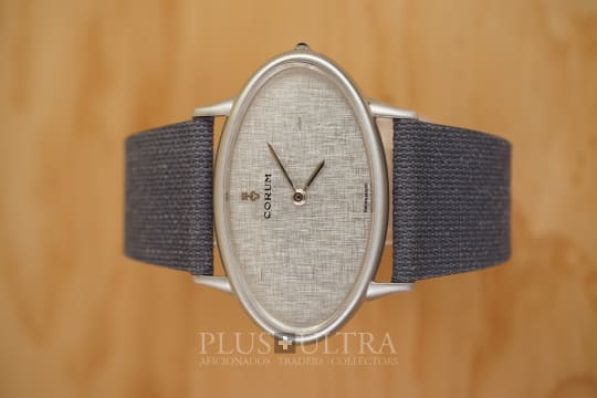 Corum Jumbo Ellipse, Rare Ladies Linen-Dial
