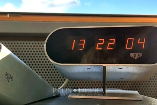 Heuer Decorative Digital Desk-Clock: Iconic Panaplex-Ellipse
