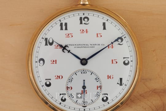 IWC Open Face Rosegold Pocket Watch
