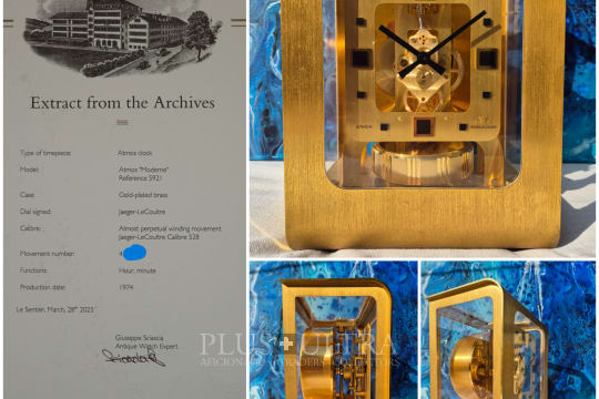 Moderne Atmos: Colani Design, FullSet Jaeger LeCoultre Colani Atmos "Moderne", Factory Serviced
