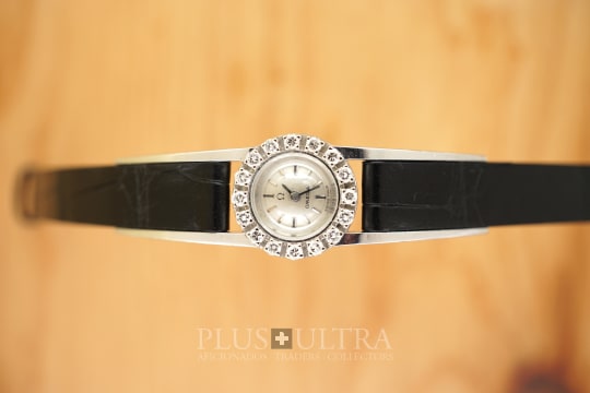 Rare Diamonds-Duoplan Avant-Garde Omega Rare Ladies Diamonds-DuoPlan, Backwinder