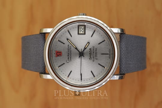 Omega f300Hz Tuningfork Tapisserie- / Guilloche-Constellation Electronic Chronometer
