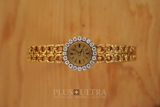 Omega Mailles d'Or by Gilbert Albert, Ladies-Bracelet Backwinder, Diamonds