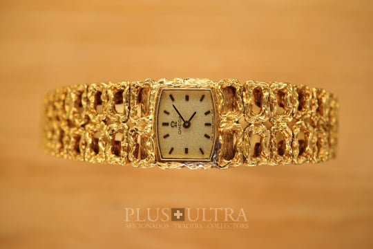 Golden Sand & Smoke Rings: Gilbert Albert Ladies-Jewel Omega Gilbert Albert Mailles d'Or Bracelet