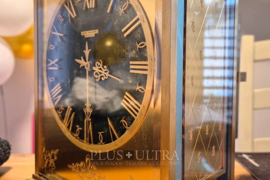 Patek Philippe "Jade" Desk-Clock: Solar, Faceted Glass, Rare