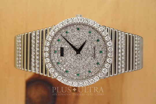 Piaget Pavee Emperador: Emeralds Polo++, Factory-Serviced & -Diamonds